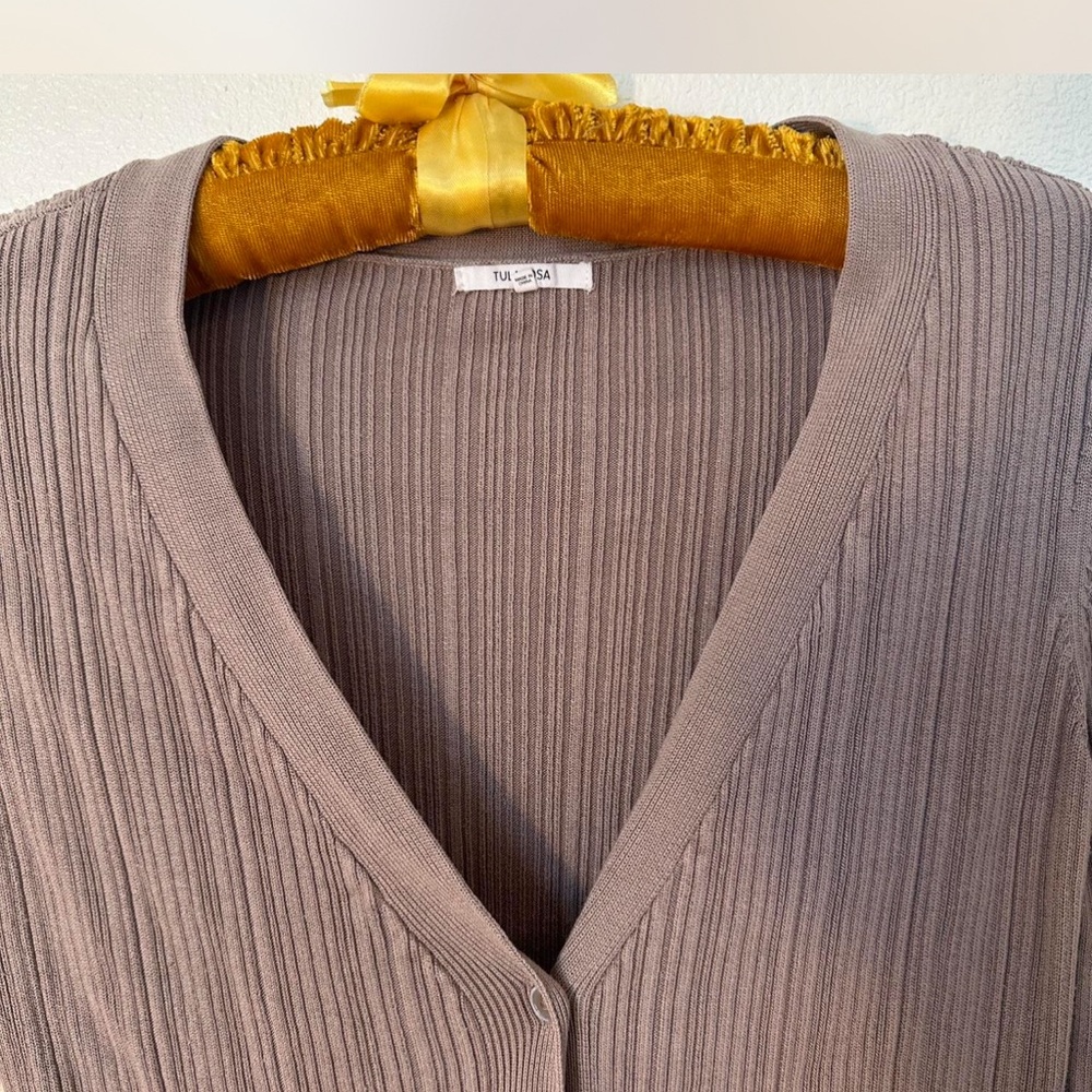 Tularosa Revolve ribbed cardigan and pant set S M - Picture 6 of 8